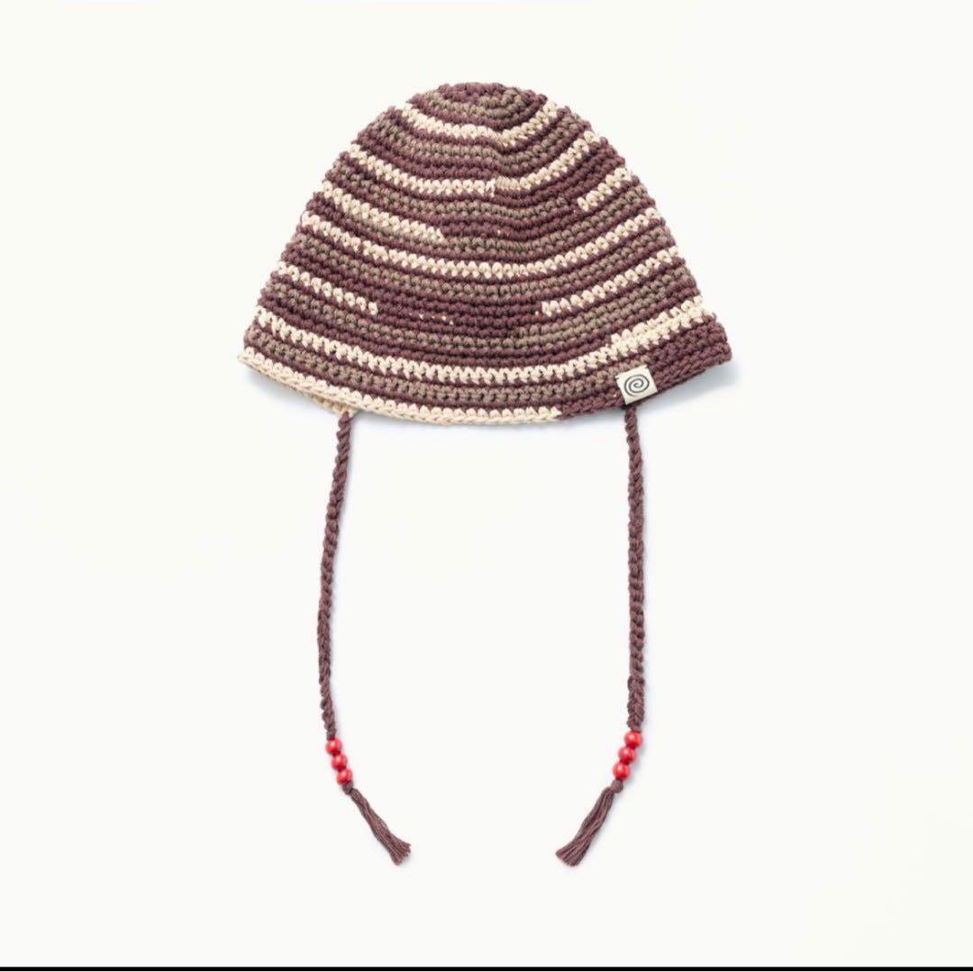帽子 solsoonerorlater Hand-knitted Border Hat