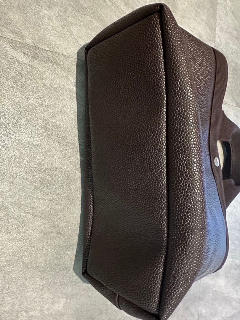 【タイムセール】Hervé Chapelier ダークブラウン トートバッグ