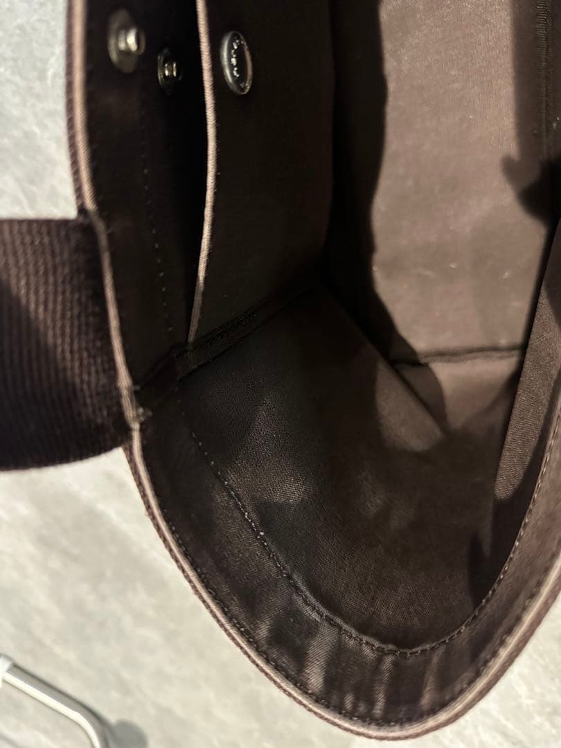 【タイムセール】Hervé Chapelier ダークブラウン トートバッグ