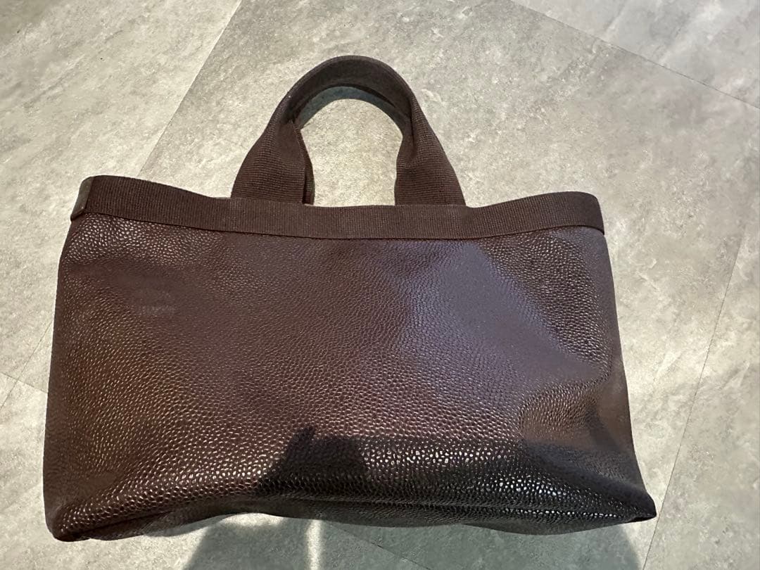 【タイムセール】Hervé Chapelier ダークブラウン トートバッグ