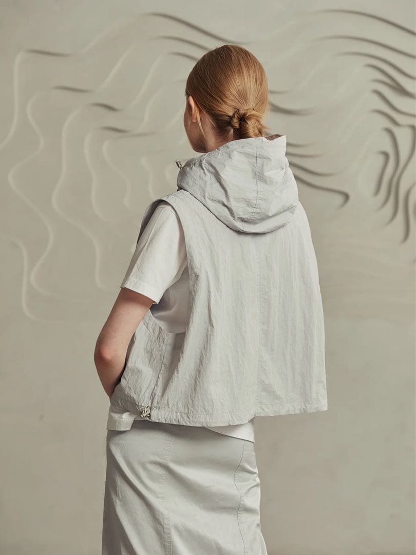 Pillowdy Utility Nylon Vest ネックピローグレー