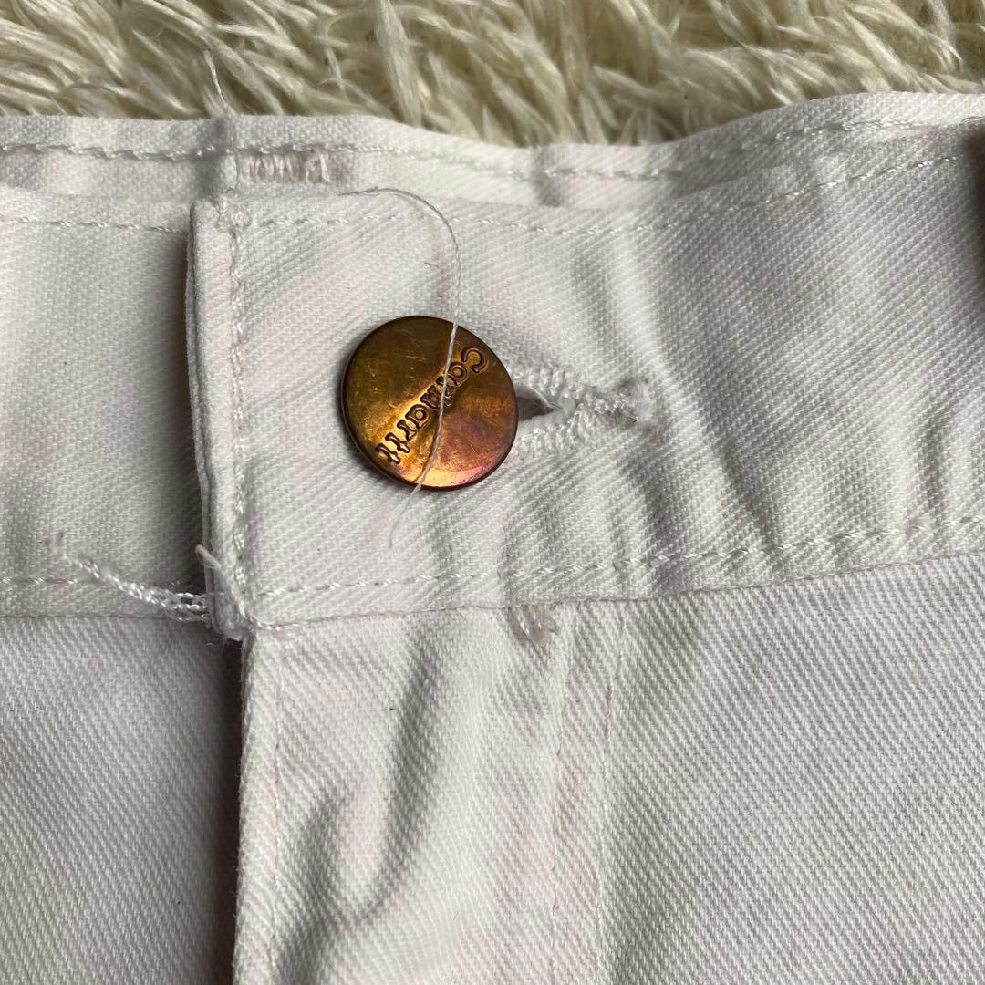 【希少 90s】USA製 Carhartt ダブルニー B04 ホワイト 生成