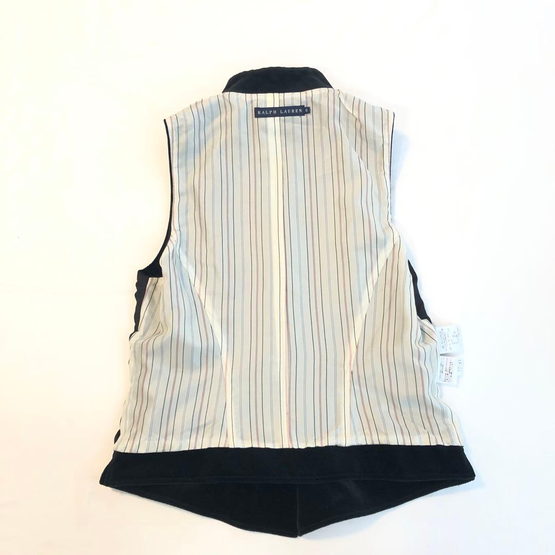 ralph lauren ラルフローレン レディース ベスト ブラック ベロア