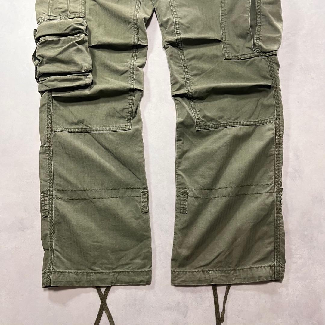 ◎90s ラルフローレン 13スターボタン ヘリンボーン カーゴパンツ m-51