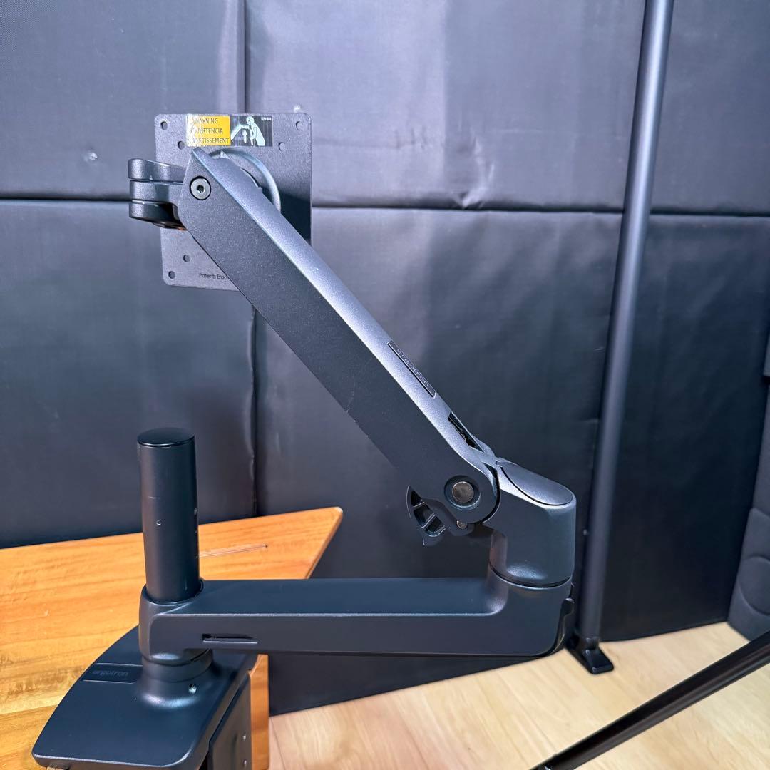 Ergotron LX デスク モニターアーム マットブラック 34インチ対応