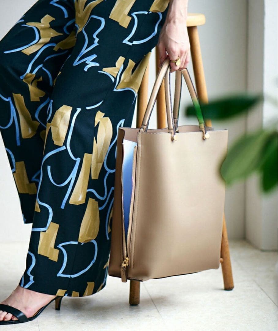 未使用級✨ROPE EPOR Y BAG トートバッグ 縦型 A4 ベージュ