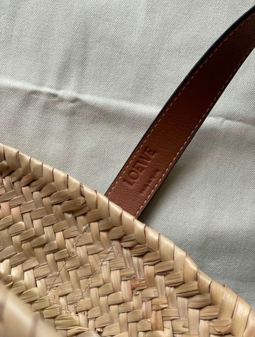 ロエベ　バスケット　かごバッグ　スモール