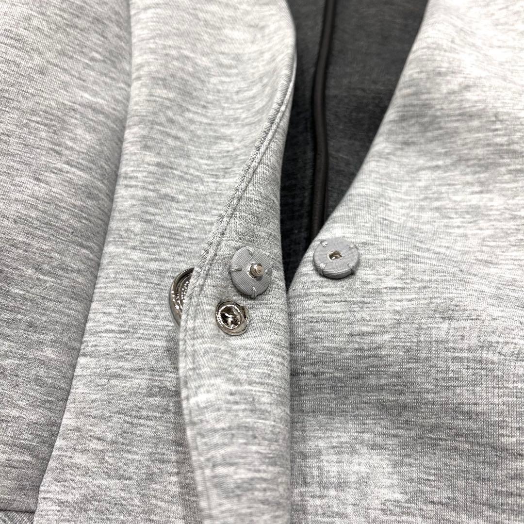 美品✨アダムエロペ＊エッグブローチ付きペプラムカーディガン 洗える 2025春夏