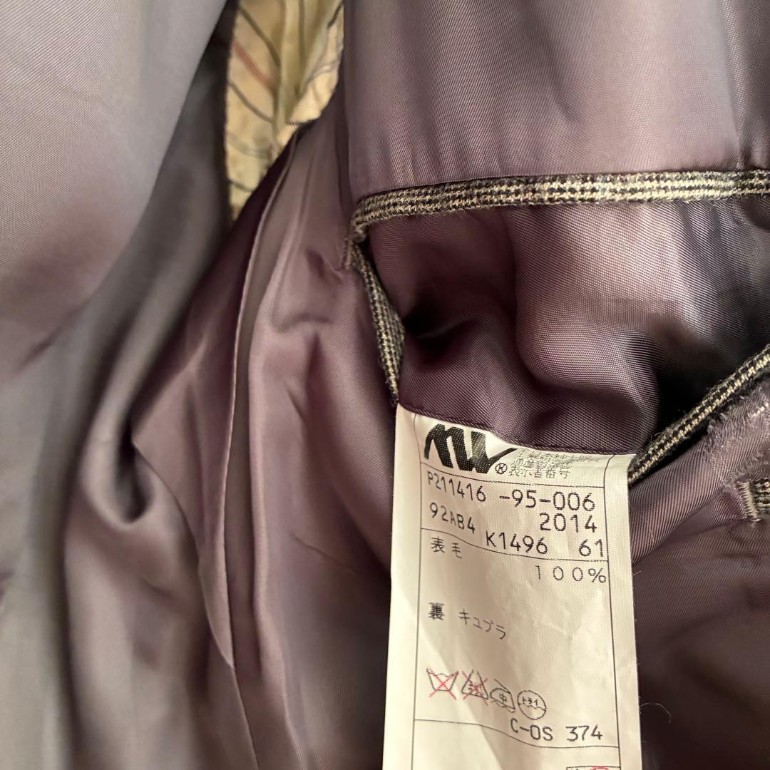 【美品】ポロバイラルフローレン ウール100% テーラードジャケット 冬 グレー