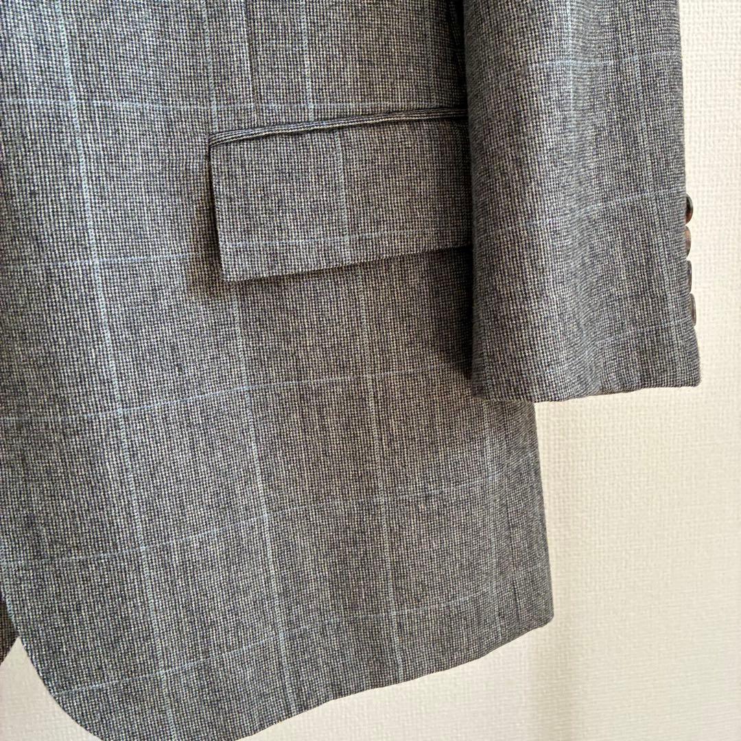 【美品】ポロバイラルフローレン ウール100% テーラードジャケット 冬 グレー