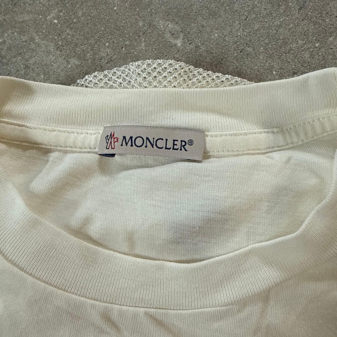 MONCLER ホワイト Tシャツ