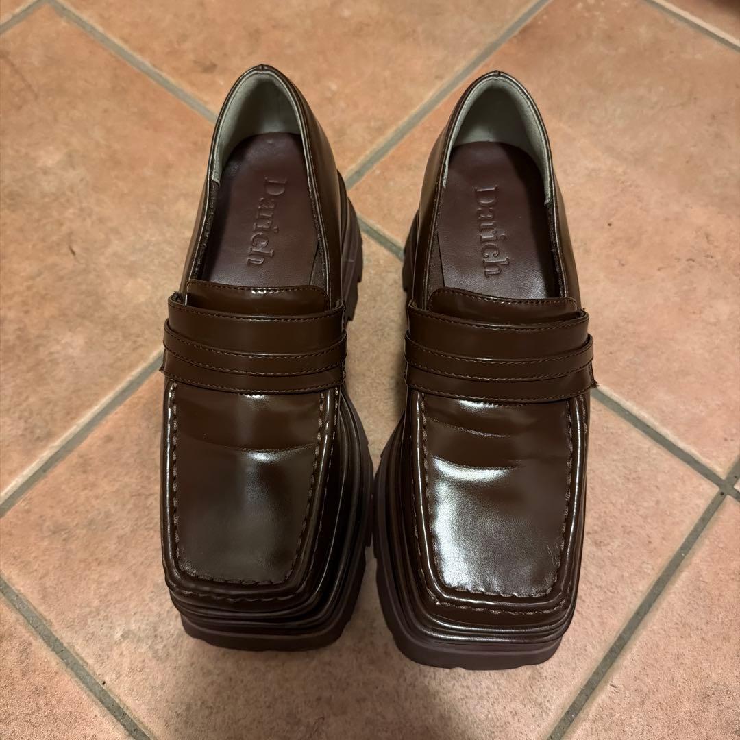 Darich プラットフォームローファー Mサイズ ブラウン