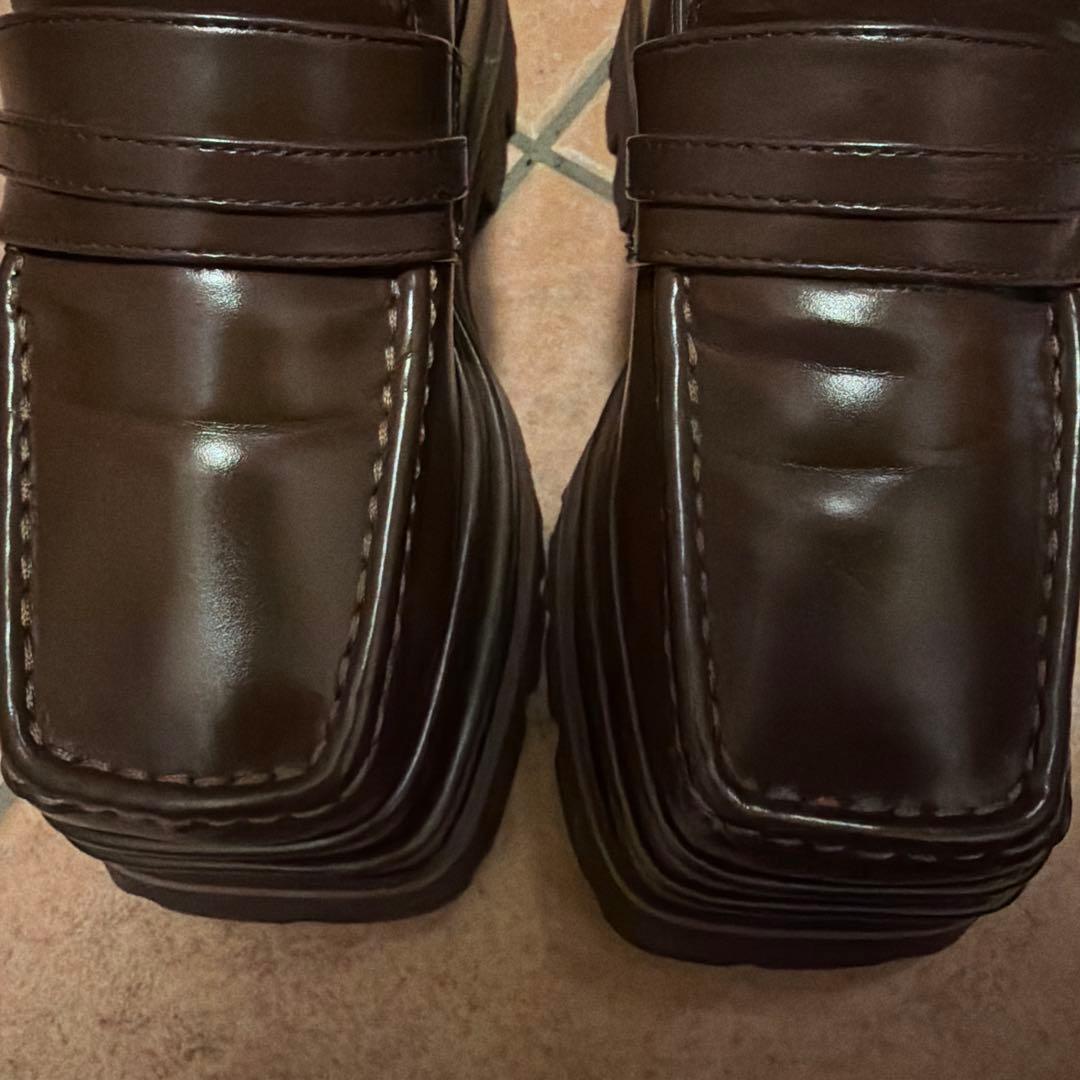 Darich プラットフォームローファー Mサイズ ブラウン