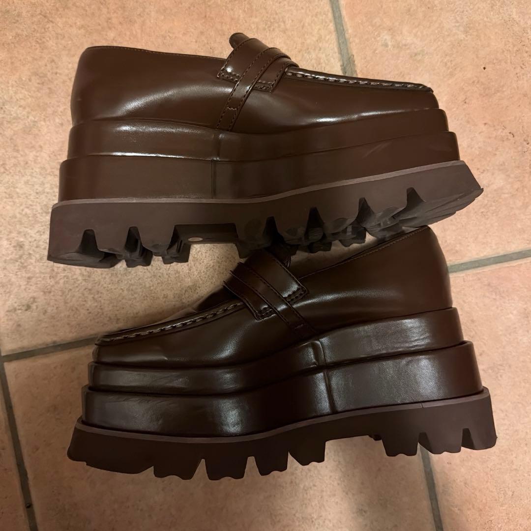 Darich プラットフォームローファー Mサイズ ブラウン