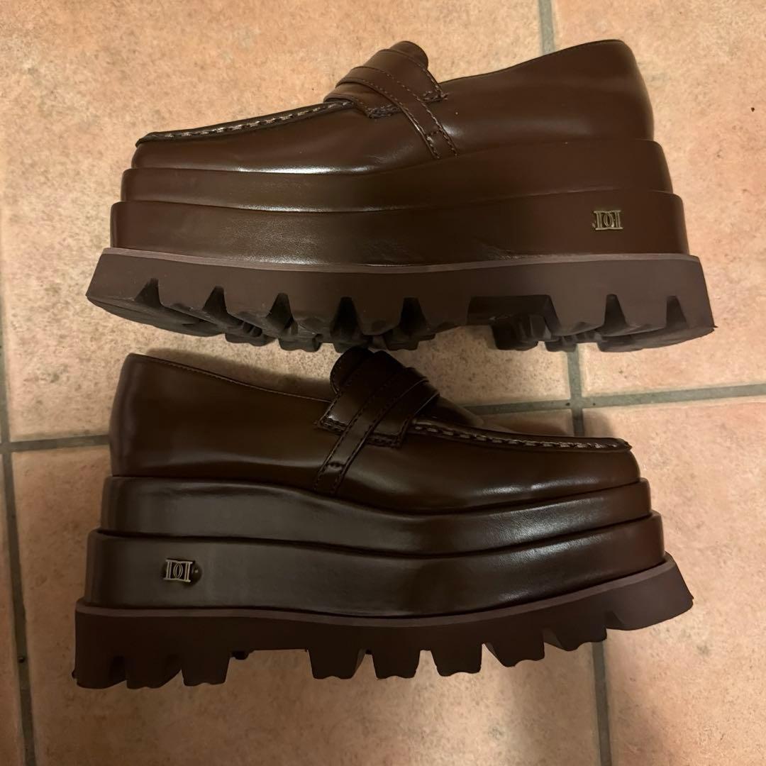 Darich プラットフォームローファー Mサイズ ブラウン