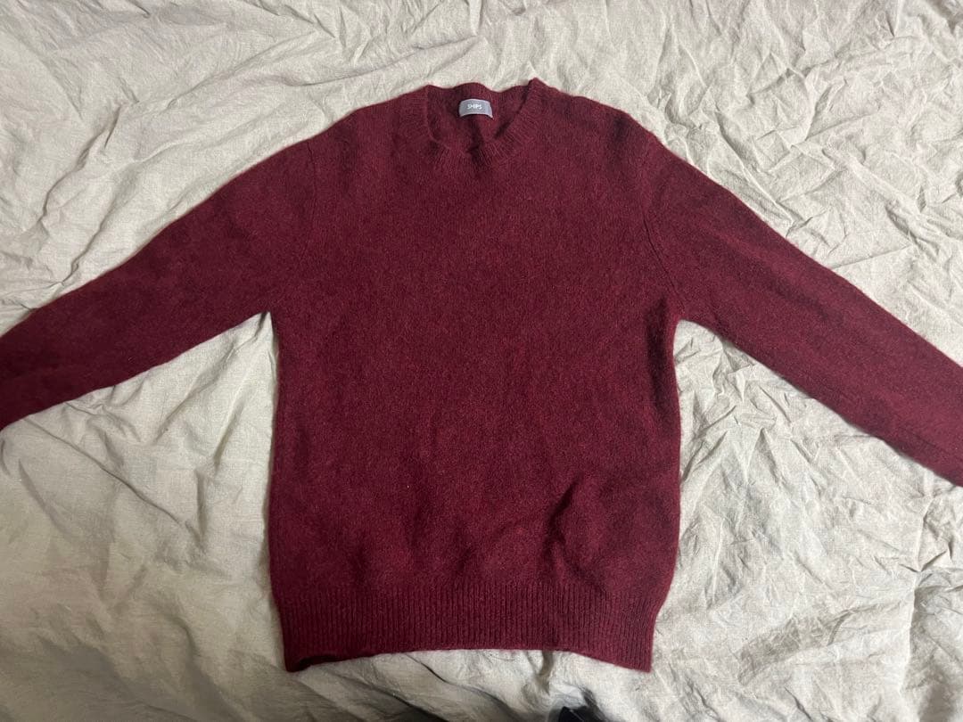 SHIPS ヤク100% クルーネック　ニット　Lサイズ