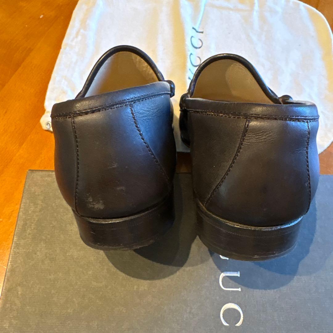 GUCCI ブラック レザー ローファー