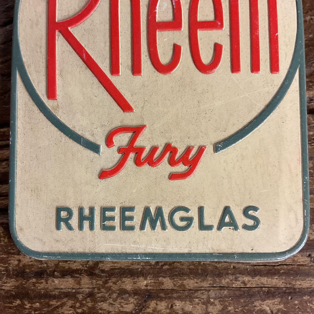 USAアドバタイジング　プレート　RHEEM