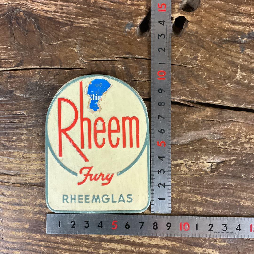 USAアドバタイジング　プレート　RHEEM