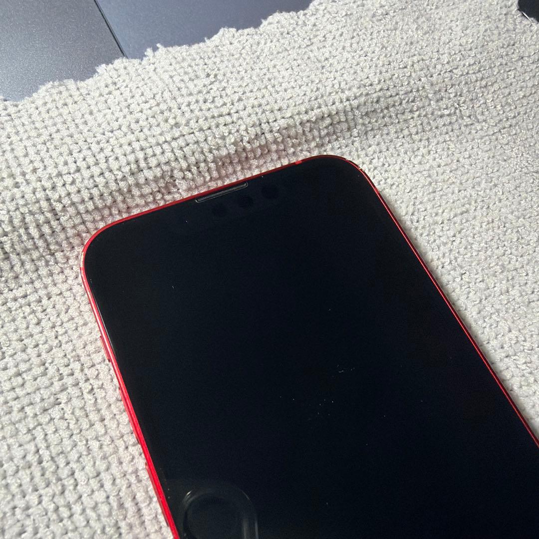 Apple iPhone 13 mini (赤) 本体 背面割れあり