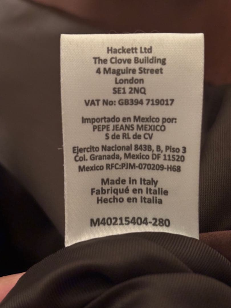 美品！　HACKETT スエード レザージャケット 茶 イタリア製　Mサイズ