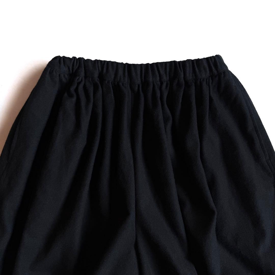 《美品》コムデギャルソン コムコム ワイド バルーンパンツ ウール ブラック