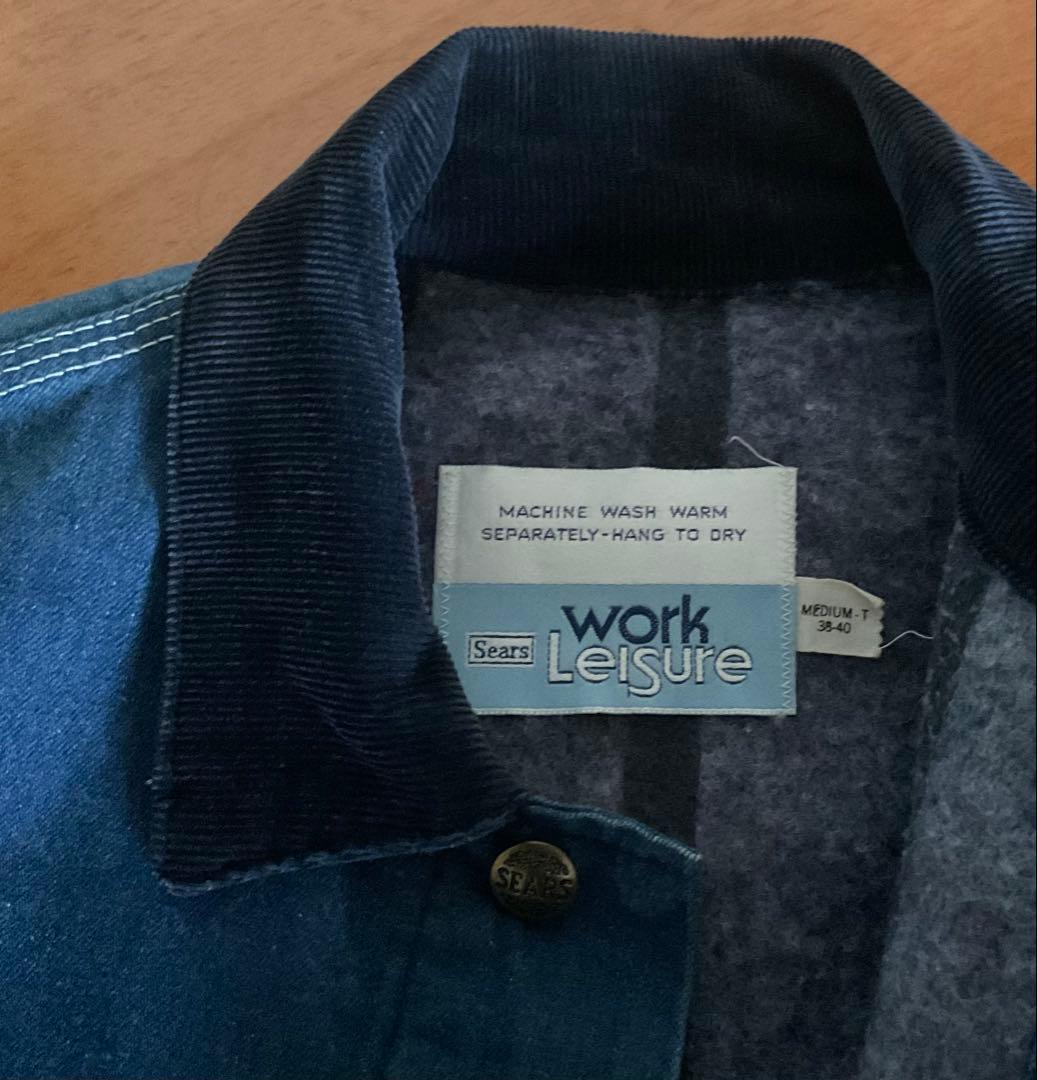 パ*ー様 70s sears デニムジャケット カバーオール ブランケット ビン