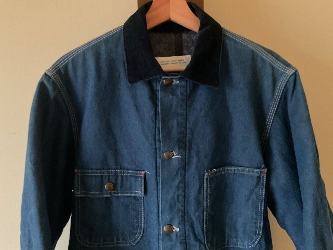パ*ー様 70s sears デニムジャケット カバーオール ブランケット ビン