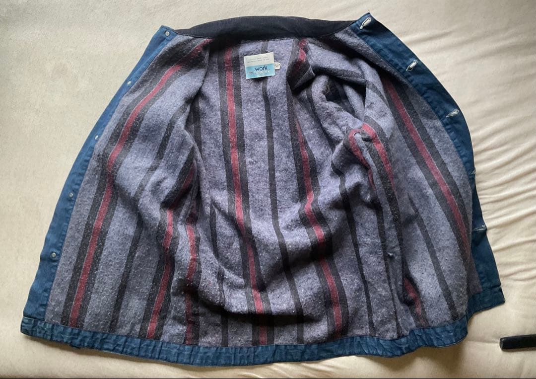 パ*ー様 70s sears デニムジャケット カバーオール ブランケット ビン