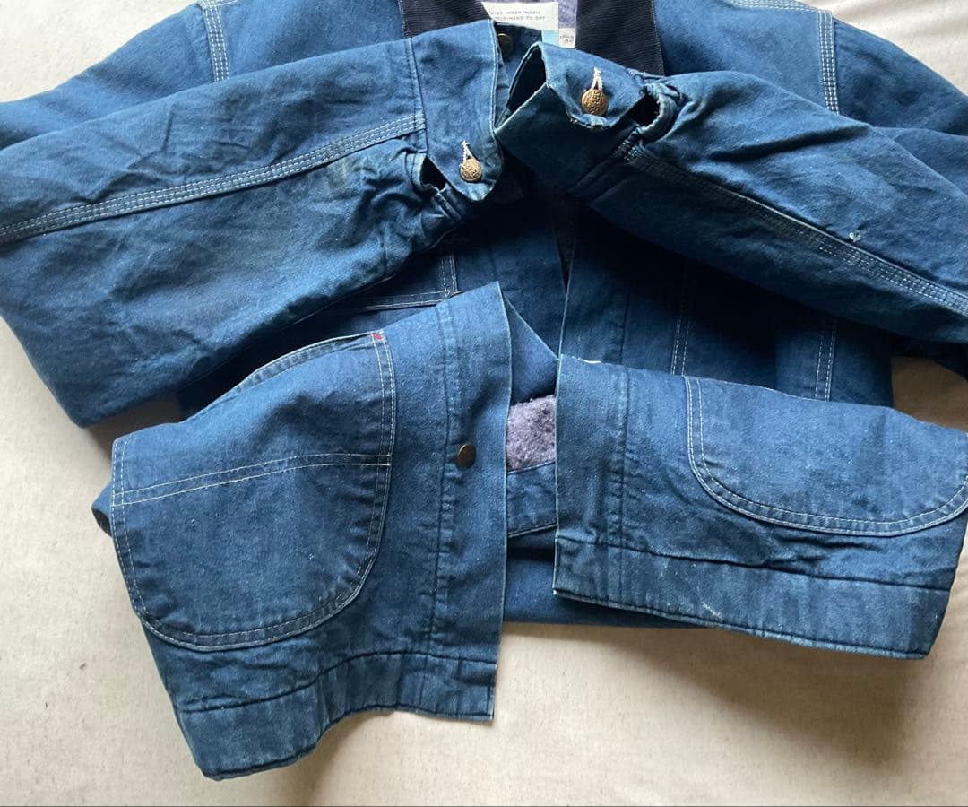 パ*ー様 70s sears デニムジャケット カバーオール ブランケット ビン