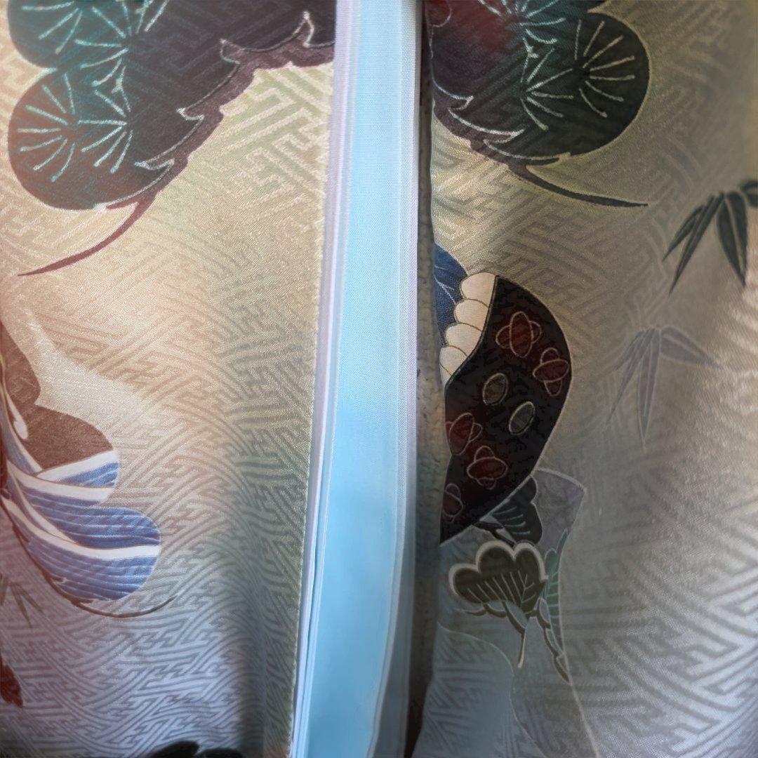 No28　正絹　男の子お祝い着物　長襦袢付き　産着