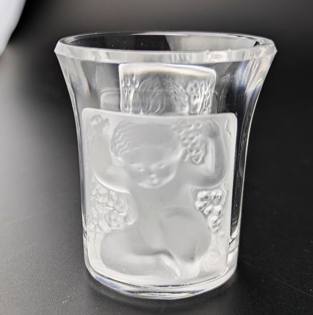 生命の芸術★ラリック アンファン ショットグラス 4個セット アールデコフランス
