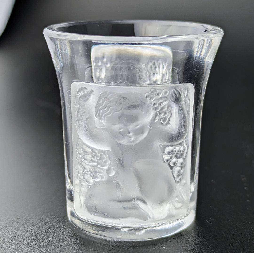 生命の芸術★ラリック アンファン ショットグラス 4個セット アールデコフランス