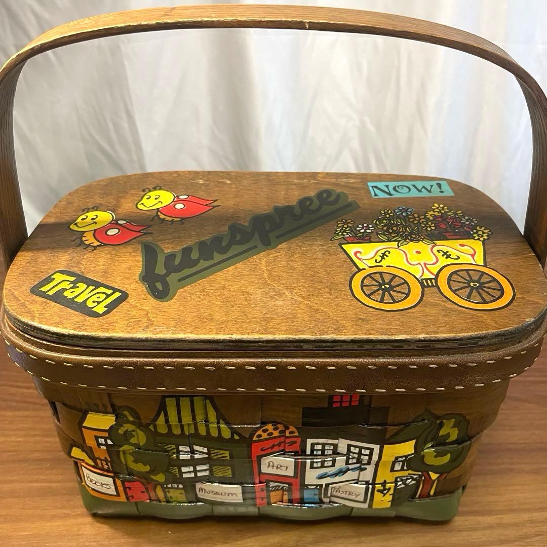 カロナンバスケット トラベルシリーズ 鏡付 希少 ヴィンテージ