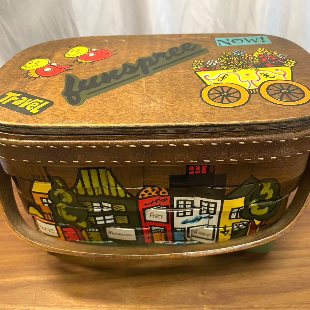 カロナンバスケット トラベルシリーズ 鏡付 希少 ヴィンテージ