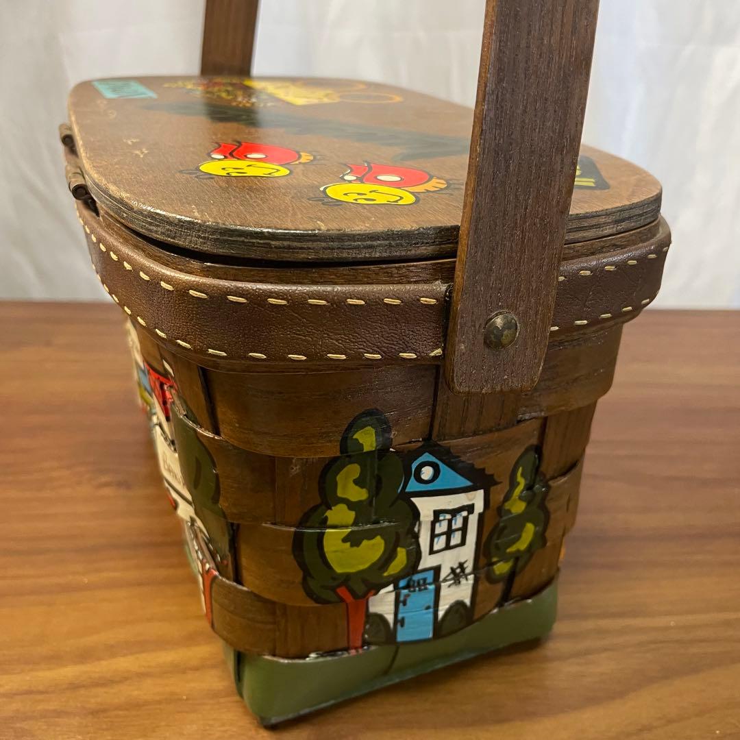 カロナンバスケット トラベルシリーズ 鏡付 希少 ヴィンテージ