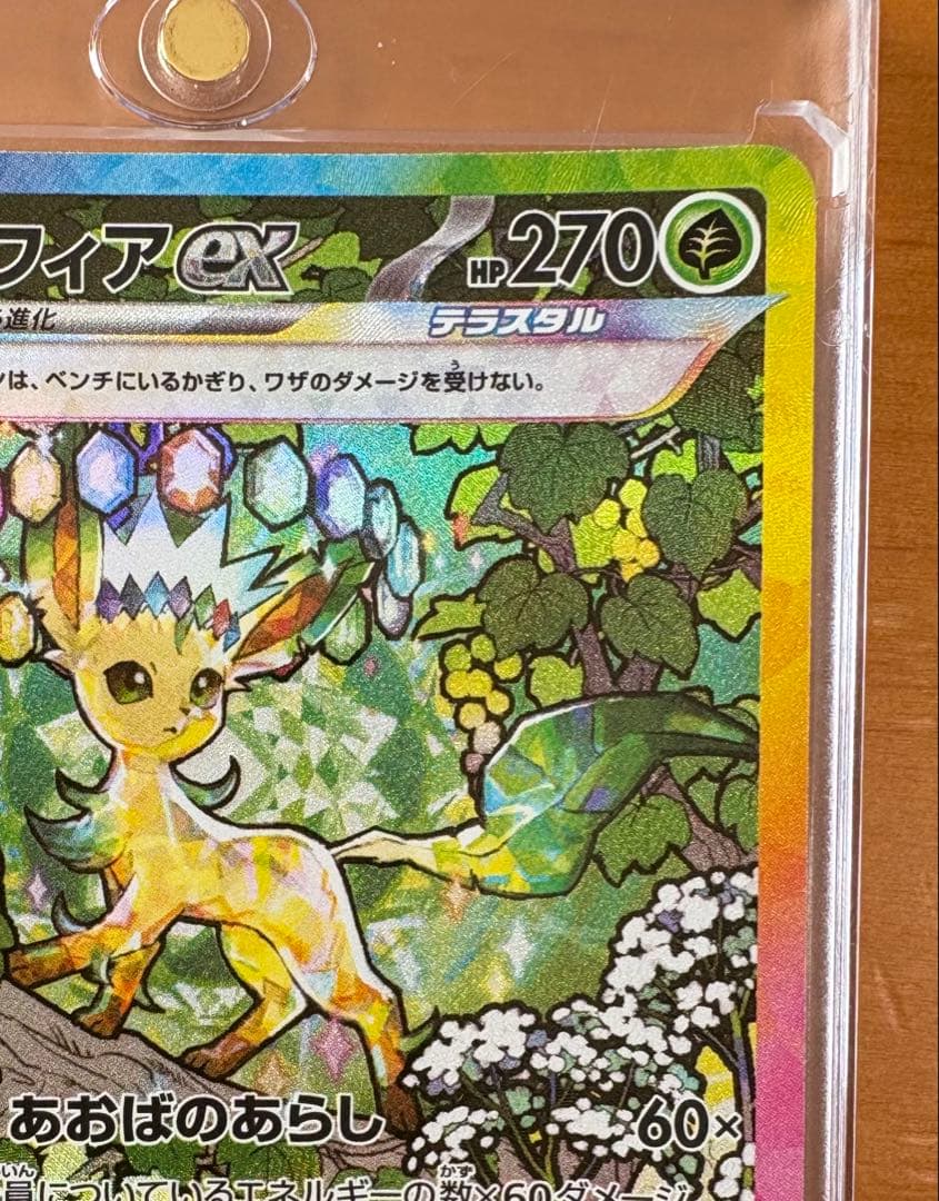 リーフィアex SAR 2枚セット　マグネットローダー付き