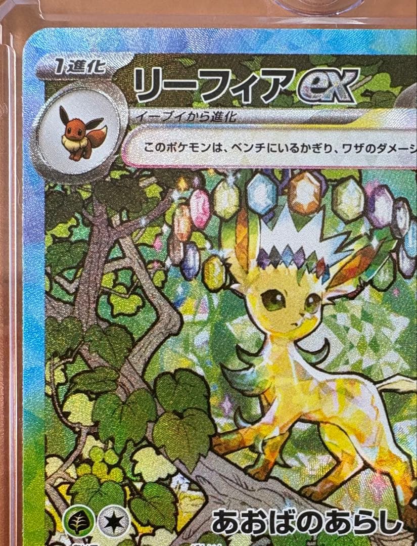 リーフィアex SAR 2枚セット　マグネットローダー付き