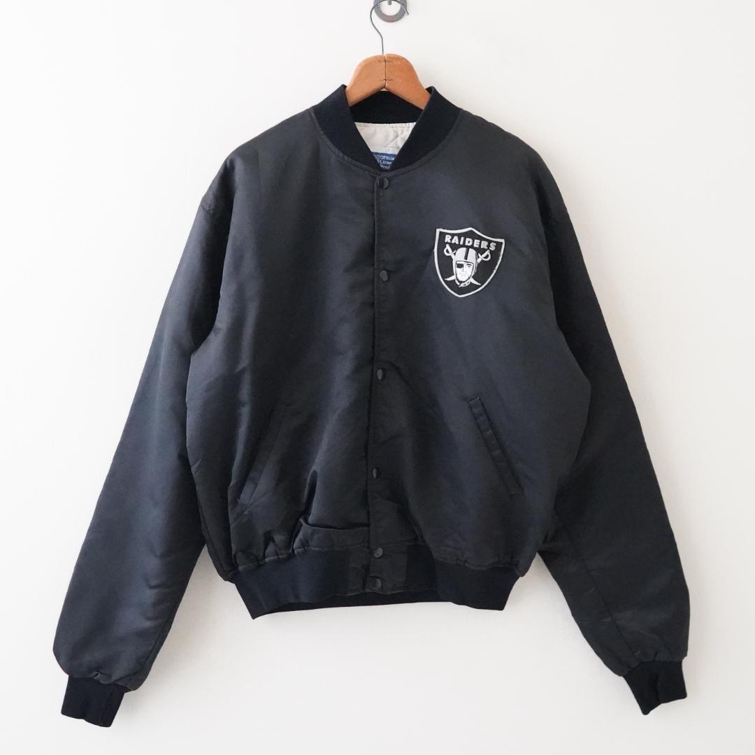美品 80s NFL ボンバージャケット スタジャン XL レイダース 2882