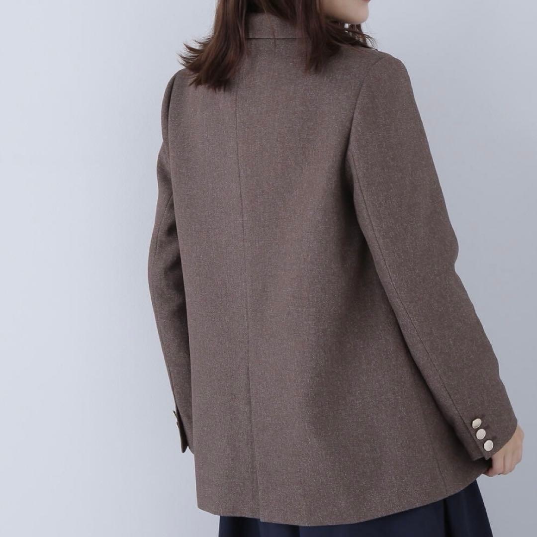 ブラウン ダブルブレストジャケット Mサイズ