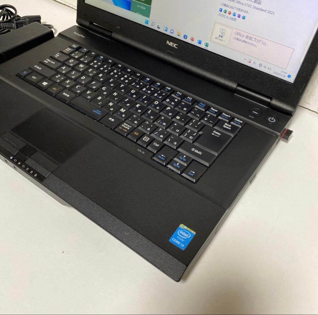Windows11 オフィス付高速起動SSD NEC VersaproノートPC