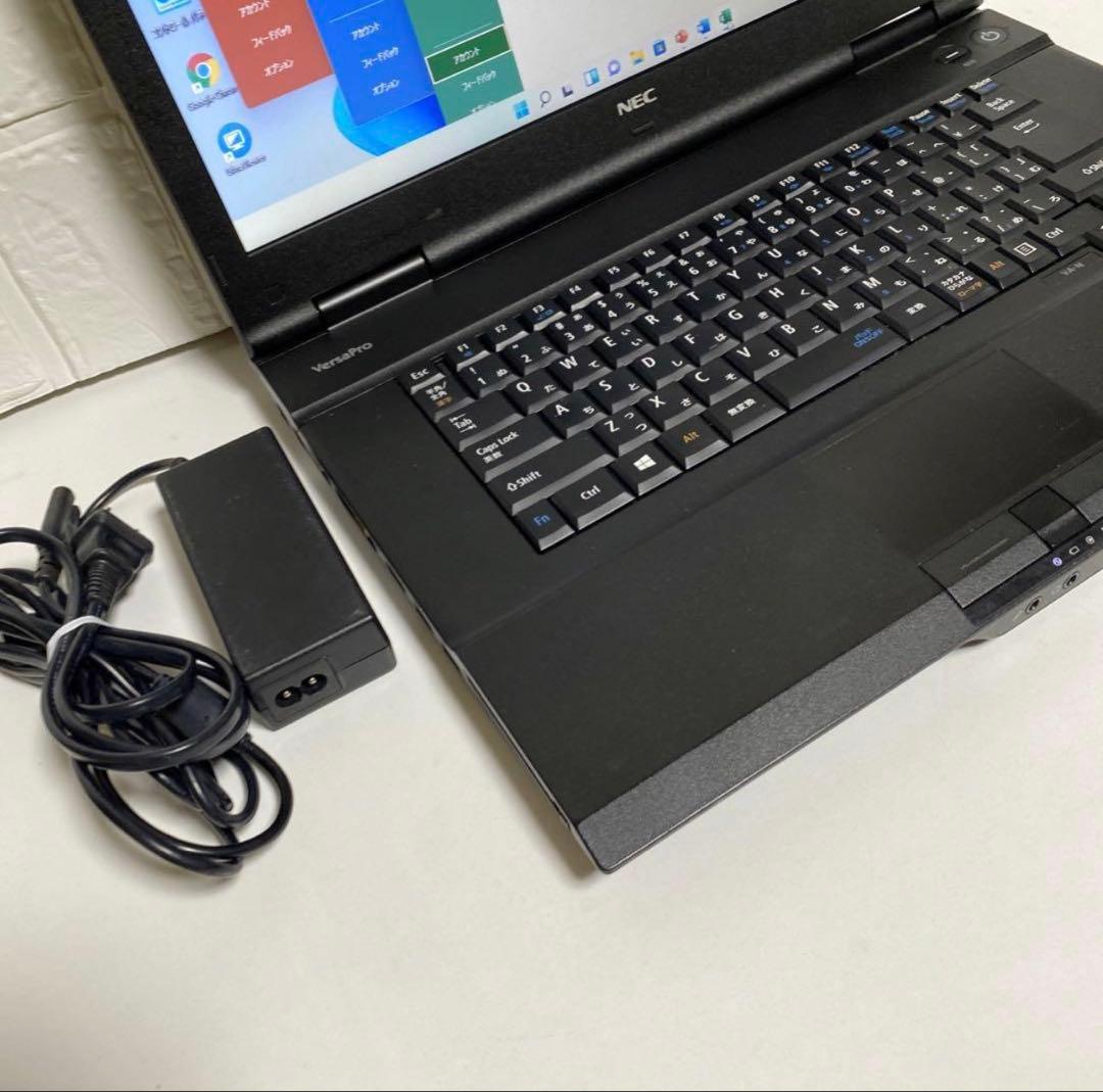 Windows11 オフィス付高速起動SSD NEC VersaproノートPC