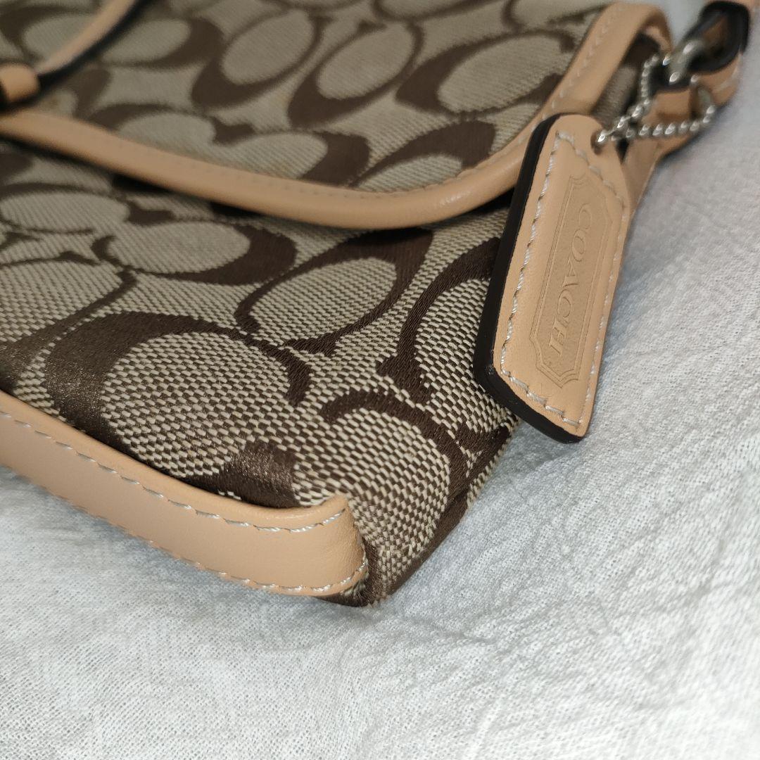 COACH コーチ アクセサリーポーチ ワンショルダー シグネチャー 6348