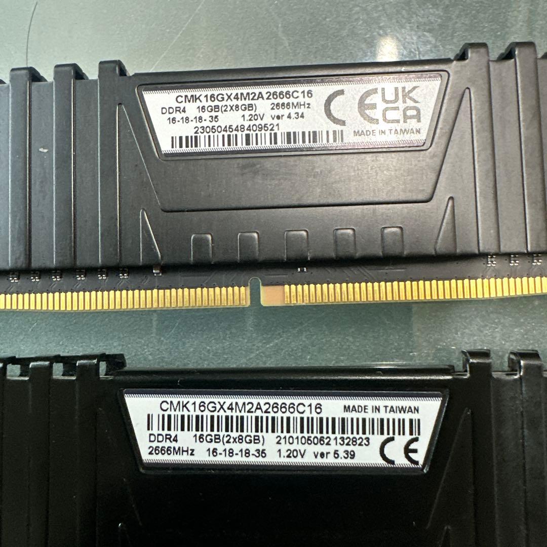 12. 各社DDR4　16GB　（8GB*2）