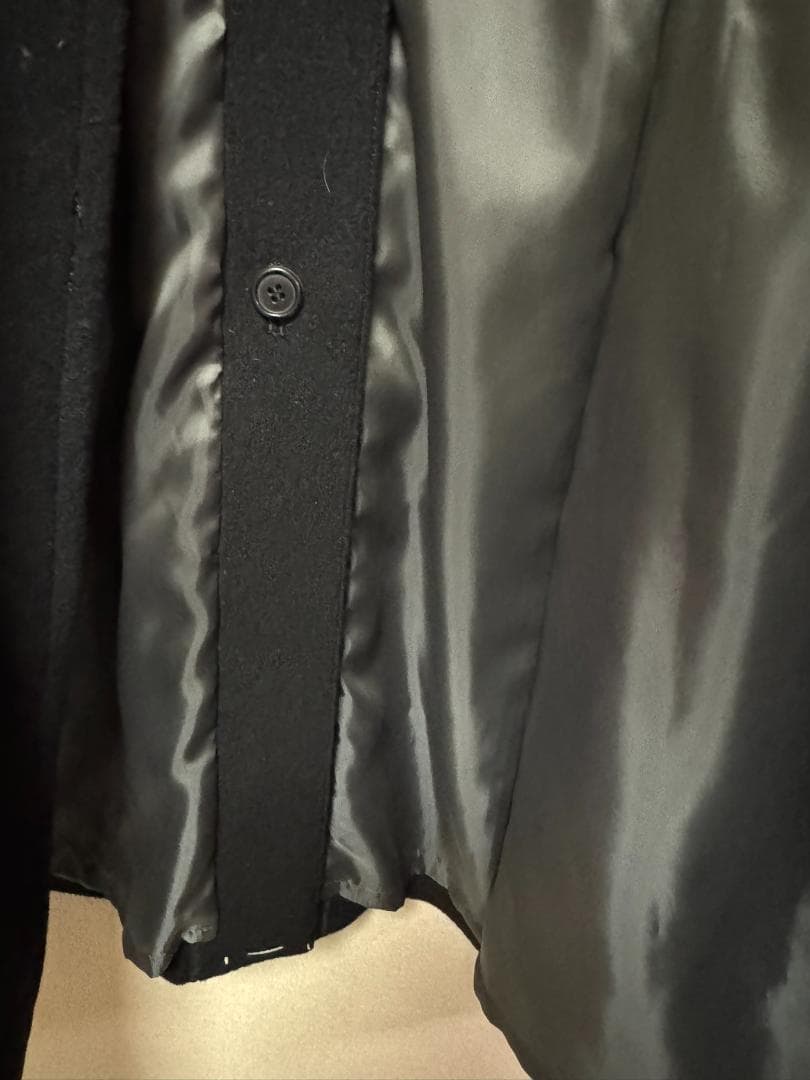 DOMON ブラック ウールロングコート