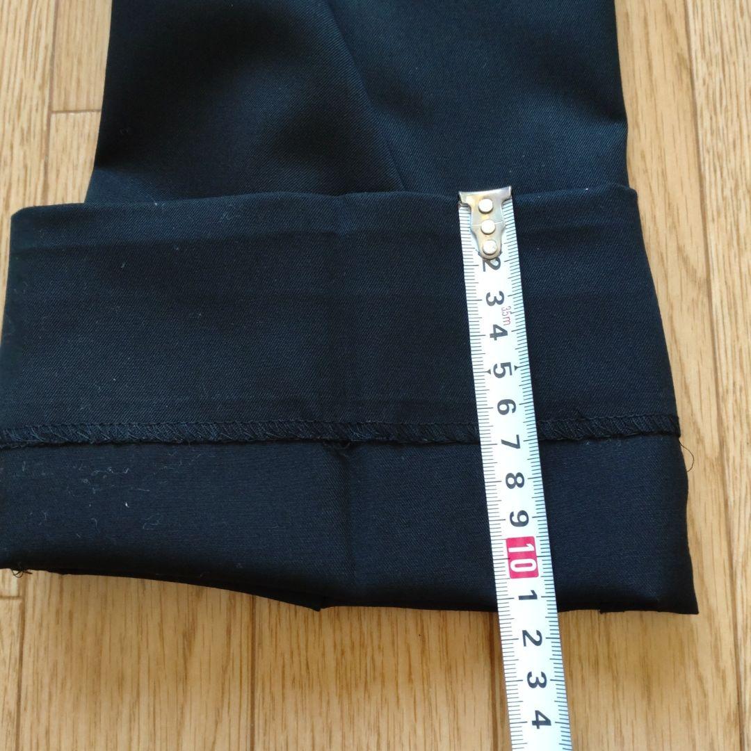 JiTan もりすん 秋冬ver尾州ウールスラックス ブラック S 裾上げ済み