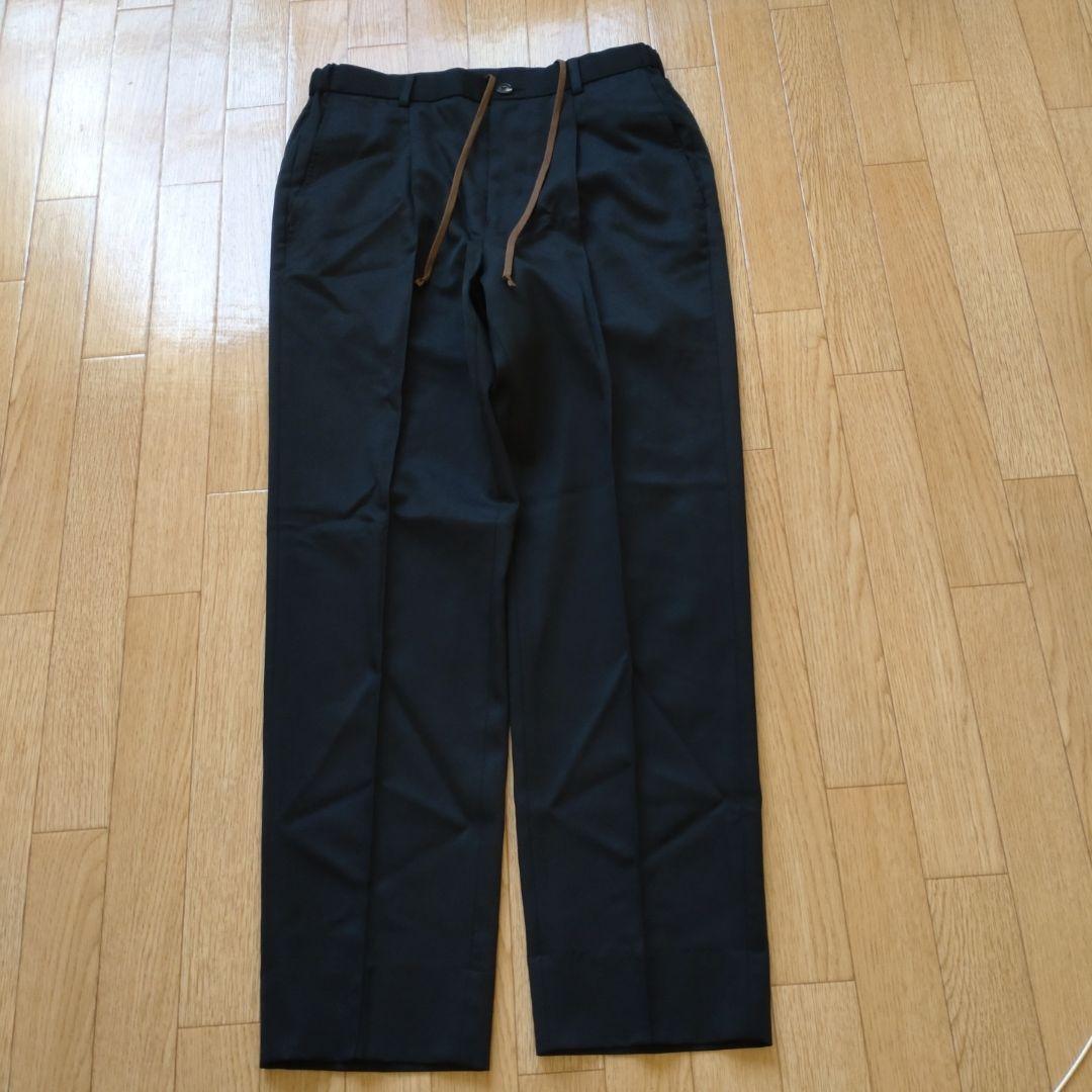 JiTan もりすん 秋冬ver尾州ウールスラックス ブラック S 裾上げ済み