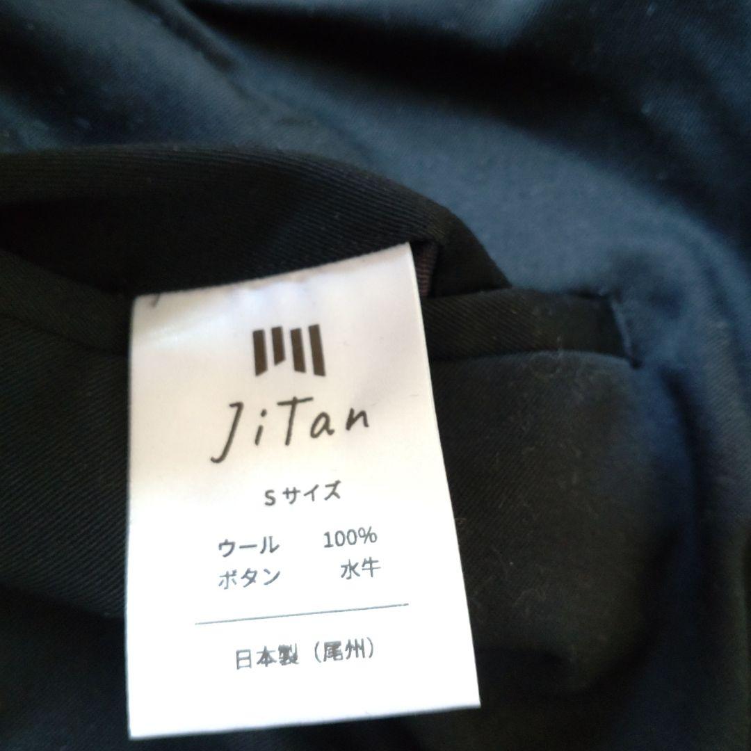 JiTan もりすん 秋冬ver尾州ウールスラックス ブラック S 裾上げ済み