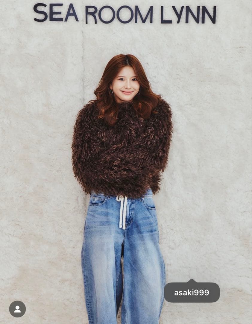 新品　sea room lynn Cloud furノーカラーcoat