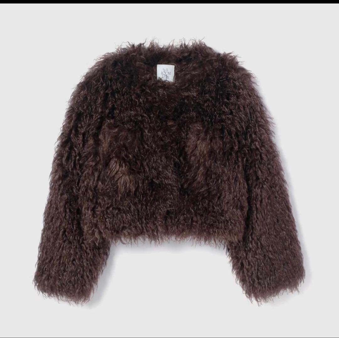 新品　sea room lynn Cloud furノーカラーcoat